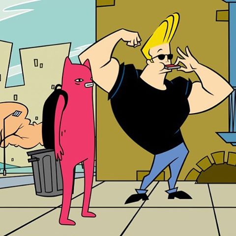 Abel and Johnny Bravo chillin