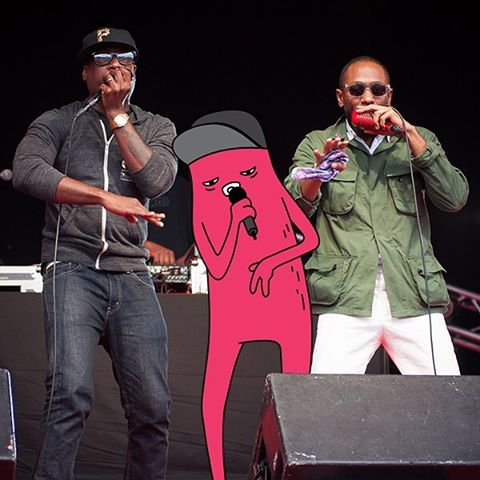 On stage with Abel and his boy Talib Kweli