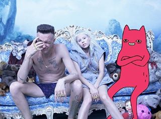 Abel hanging out with Die Antwoord