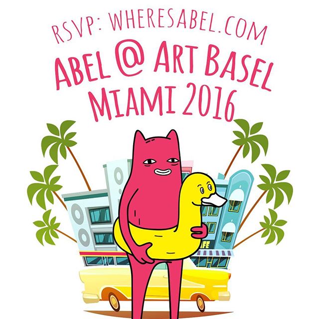 Abel in Miami for Art Basel, showing up somewhere secret…